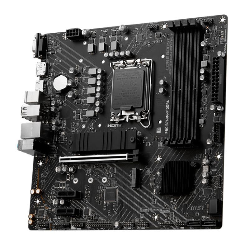 Placa Mae MSI PRO B760M-P DDR4, Socket LGA 1700, Chipset B760, PRO-B760M-P-DDR4