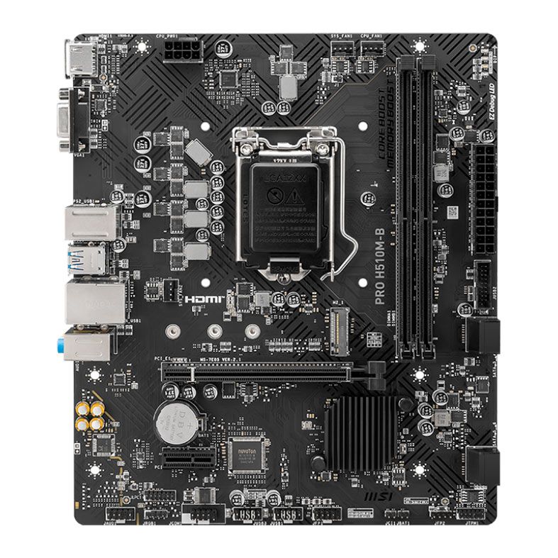 Placa Mae MSI PRO H510M-B, DDR4, Socket LGA1200, M-ATX, Chipset Intel H510, 911-7E05-004