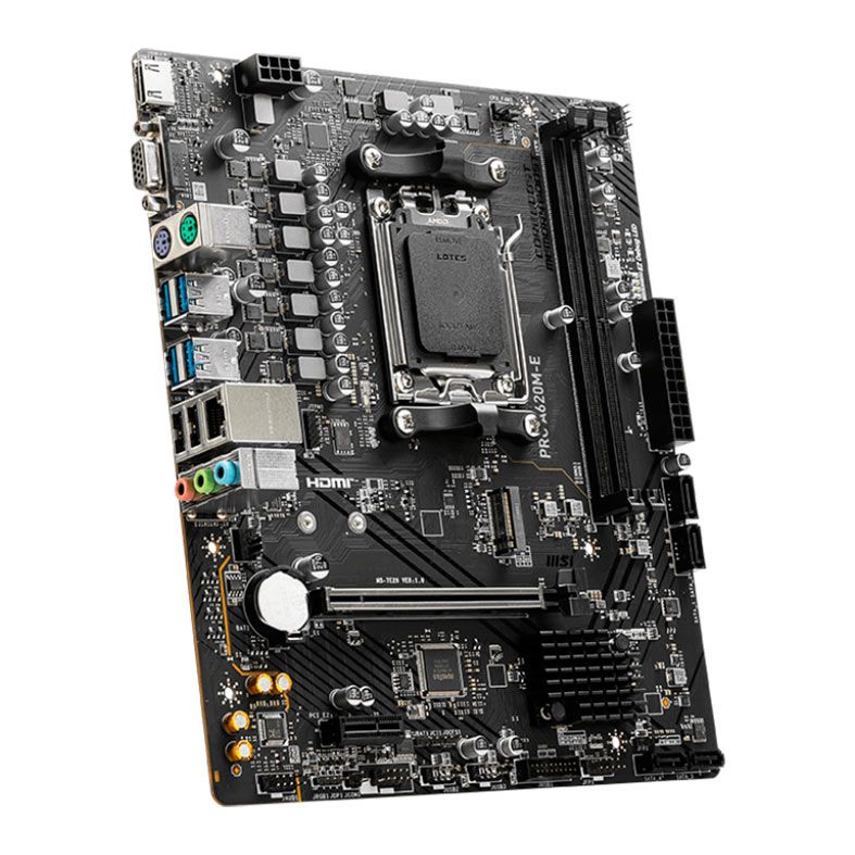 Placa Mae MSI Pro A620M-E, DDR5, Socket AMD AM5, M-ATX, Chipset AMD A620, PRO-A620M-E