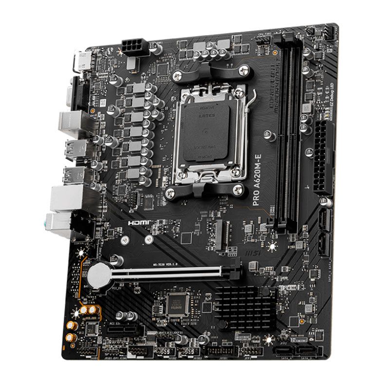 Placa Mae MSI Pro A620M-E, DDR5, Socket AMD AM5, M-ATX, Chipset AMD A620, PRO-A620M-E