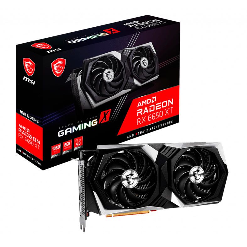 Placa de Video MSI Radeon RX 6650 XT Gaming X, 8GB, GDDR6, 128-bit, 912-V502-061