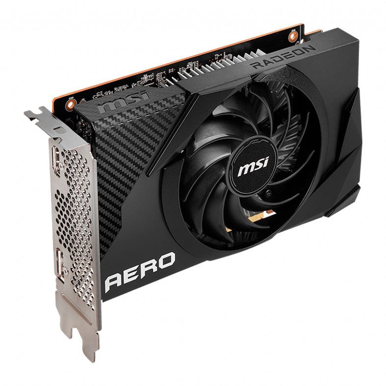 Placa de Video MSI Radeon RX 6400 Aero ITX, 4GB, GDDR6, 64-bit, 912-V508-004