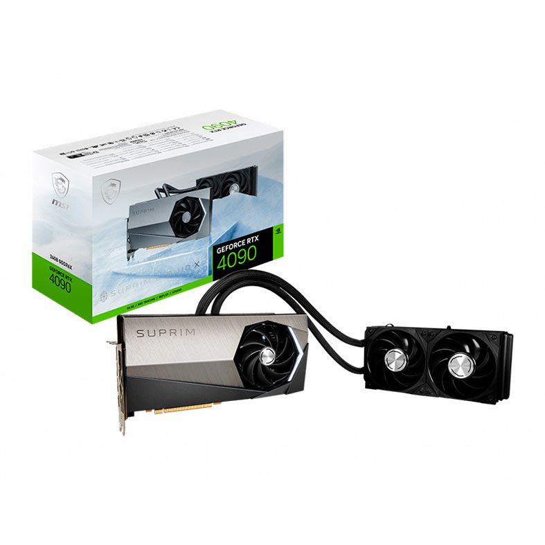 Placa de Video MSI GeForce RTX 4090 Suprim Liquid X, 24GB, GDDR6X, 384-bits, 912-V510-007