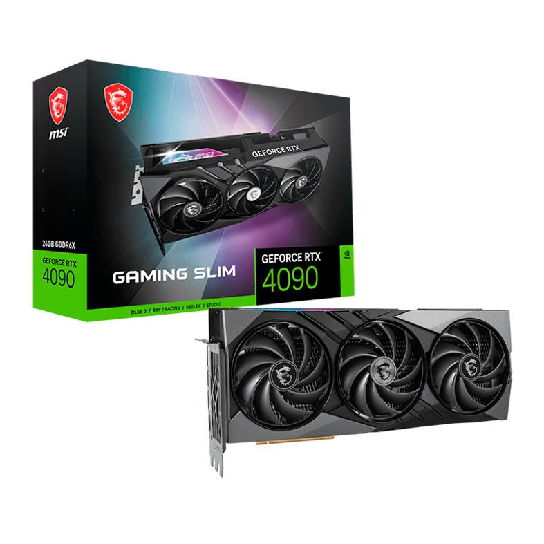 Placa de Video MSI GeForce RTX 4090 Gaming Slim, 24GB, GDDR6X, 384-bits, 912-V510-262-NAC