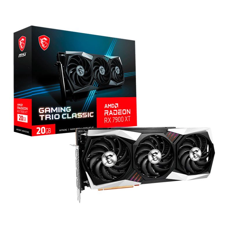 Placa de Video MSI Radeon RX 7900 XT Gaming Trio Classic, 20GB, GDDR6, 320-bit, 912-V520-006