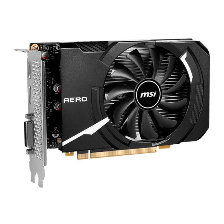 Placa de Video MSI GeForce GTX 1630 Aero ITX OC, 4GB, GDDR6, 64-bits, 912-V809-4205