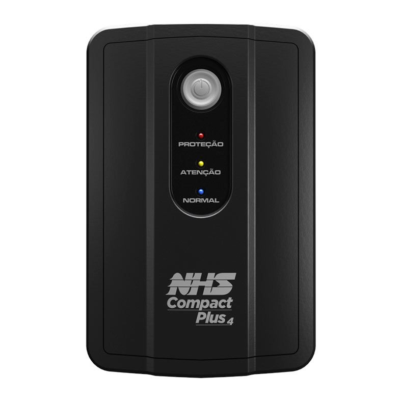 Nobreak NHS Compact Plus 4, 1400VA/700W, Entrada Bivolt, Saida 220V, Preto, 91.A0.A01002