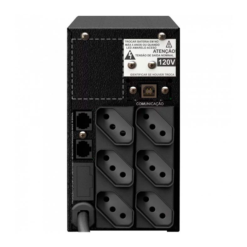 Nobreak Gamer NHS Mini Senoidal, RGB, 600VA/300W, Entrada Bivolt, Preto, 91.G0.006000