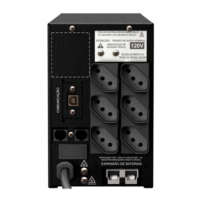 Nobreak Gamer NHS Play Senoidal, RGB, 1000VA/600W, Entrada Bivolt, Saida 120V, Preto, 91.G0.010000