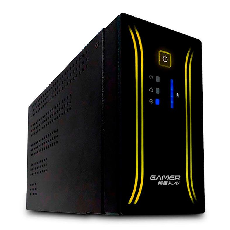 Nobreak Gamer NHS Play Senoidal, RGB, 1000VA/600W, Entrada Bivolt, Saida 120V, Preto, 91.G0.010000