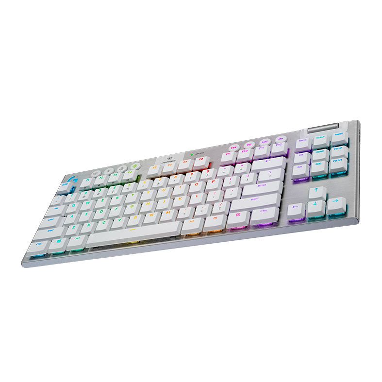 Teclado Mecanico Logitech G915 TKL Tactile RGB Branco, 920-009660