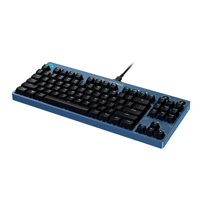 Teclado Mecanico Gamer Logitech G Pro League of Legends, RGB, Switch Brown, Azul, 920-010533