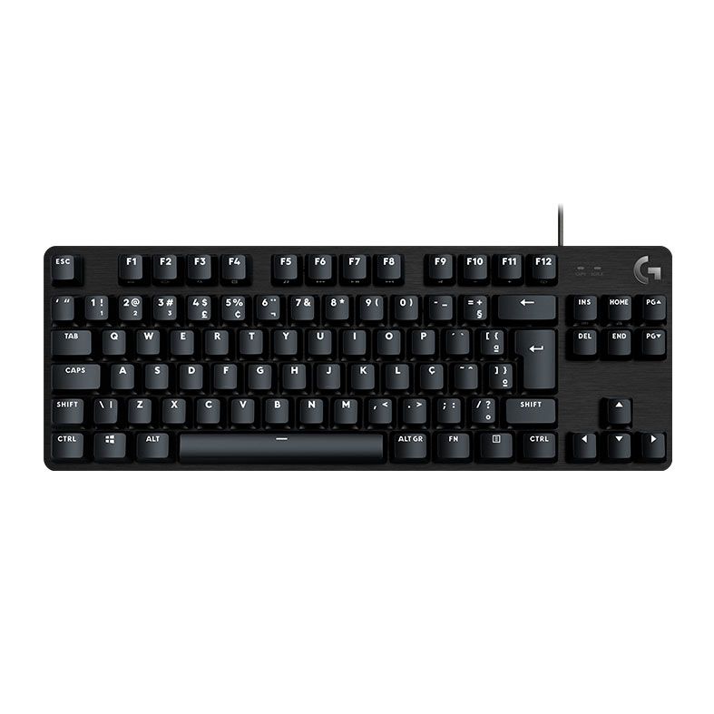 Teclado Mecanico Gamer Logitech G413 TKL SE, Led Branco, ABNT2, Preto, 920-010562