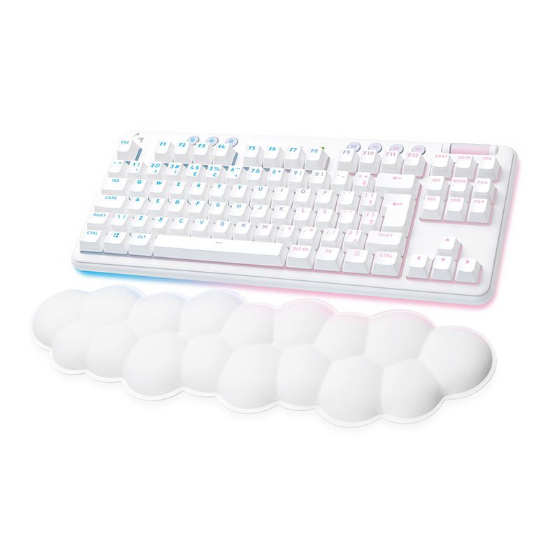 Teclado Mecanico Logitech G715 Lightspeed, RGB, Wireless, Switch Brown, Branco, 920-010702
