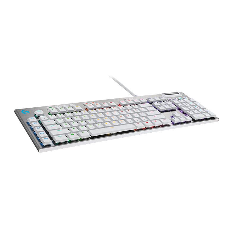 Teclado Mecanico Gamer Logitech G815, RGB, Switch Marrom, Branco, 920-011354