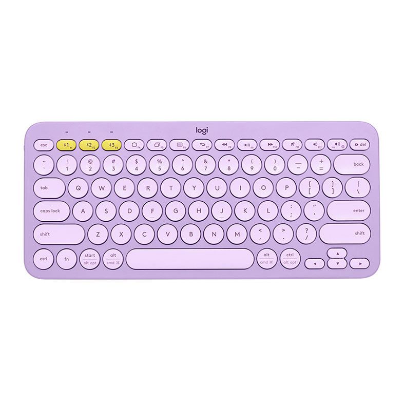 Teclado Logitech K380 Multi-Device, Bluetooth, Easy-Switch, Lilas Lemonade, 920-011391