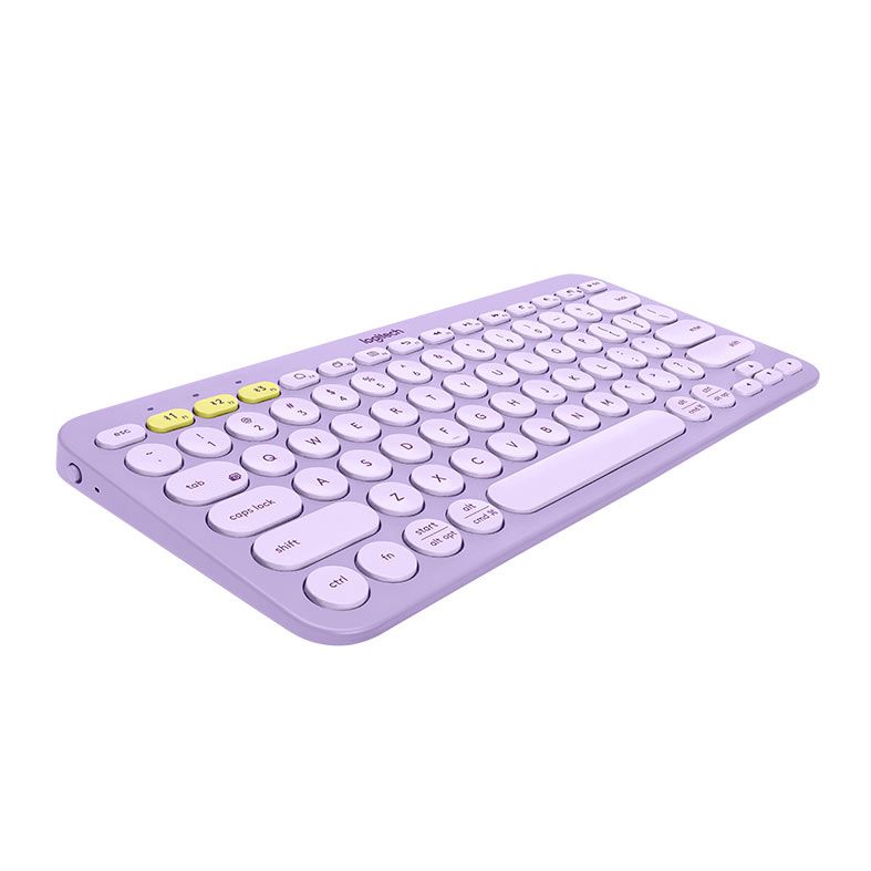Teclado Logitech K380 Multi-Device, Bluetooth, Easy-Switch, Lilas Lemonade, 920-011391
