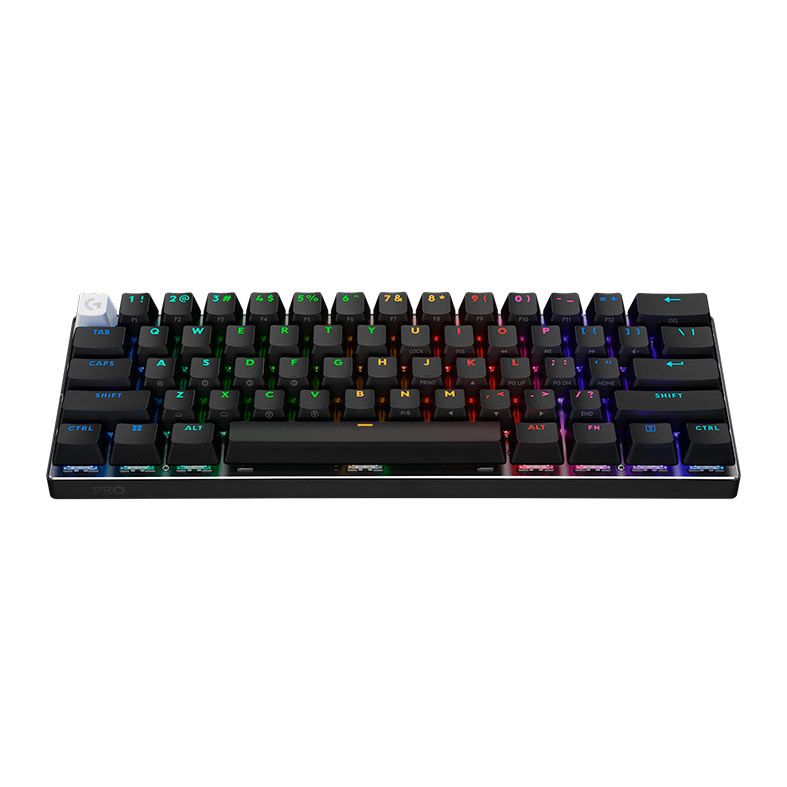 Teclado Mecanico Logitech G Pro X Lightspeed, RGB, 60%, Switch Optico GX Tactile, Tri-Mode, Preto, 920-011902