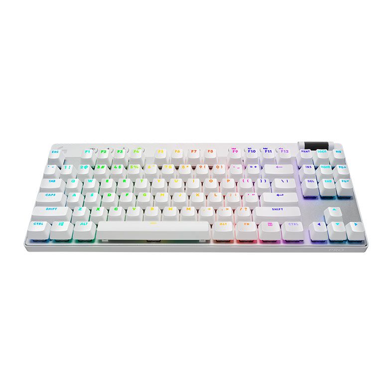 Teclado Mecanico Logitech G Pro X Tkl Lightspeed, RGB, Switch Marrom, Wireless, Branco, 920-012143