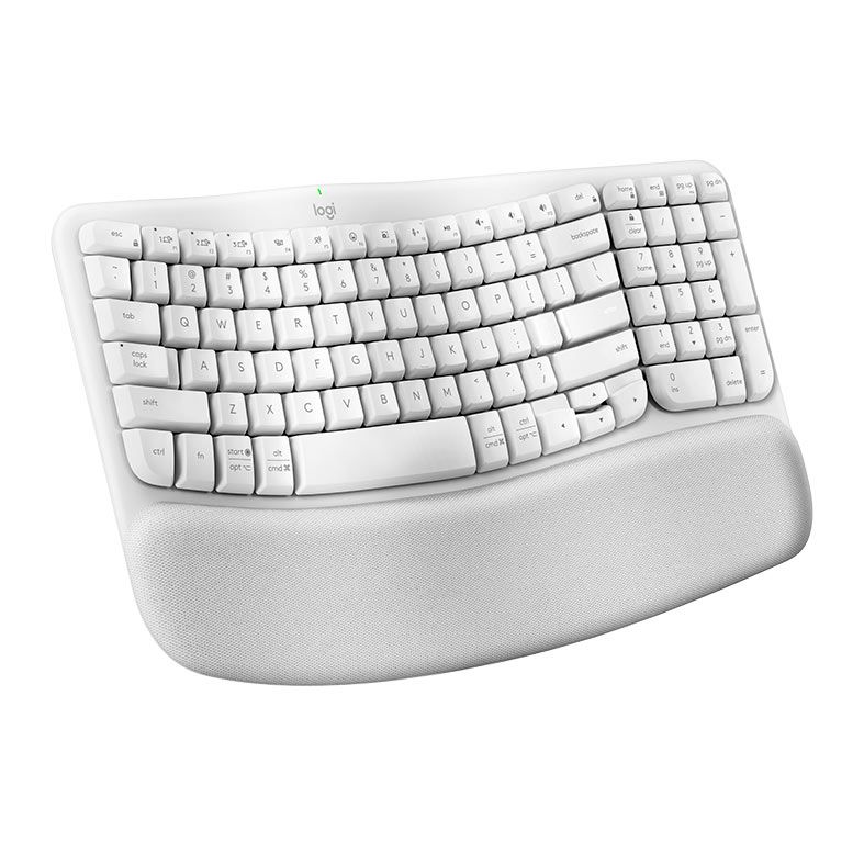 Teclado Logitech Wave Keys, Bluetooth, Branco, 920-012282