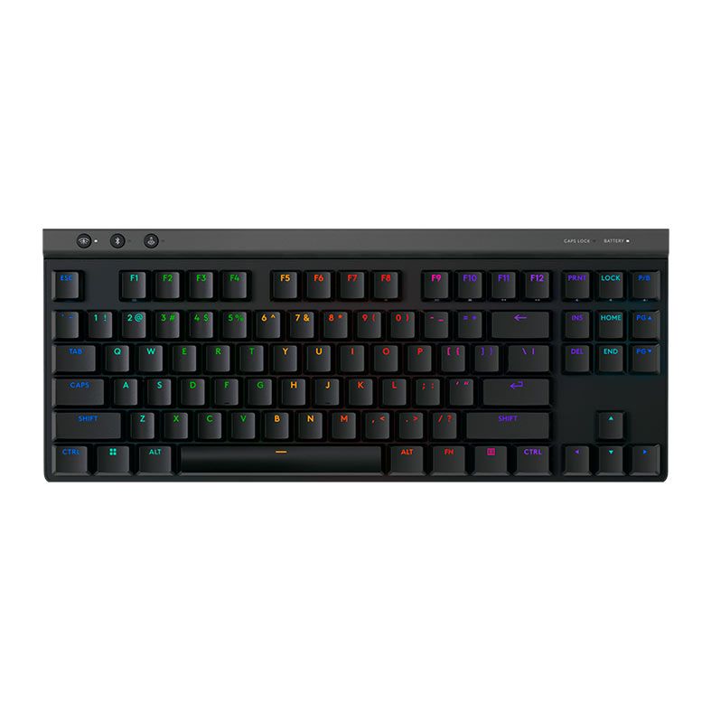 Teclado Mecanico Logitech G515 TKL Lightspeed, RGB, Switch GL Brown, Tri-Mode, Preto, 920-012423