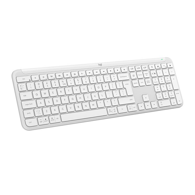 Teclado Logitech Signature Slim K950, Bluetooth, Branco, 920-012601