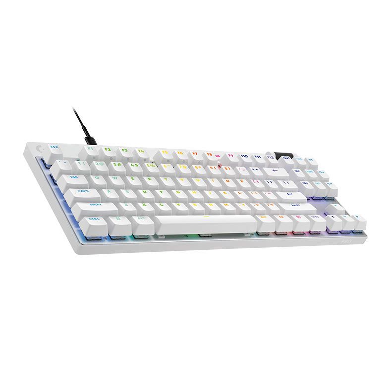 Logicool PRO X RAPID ホワイト 本体 Teclado Magnetico Logitech G Pro X TKL Rapid, RGB, Branco, 920