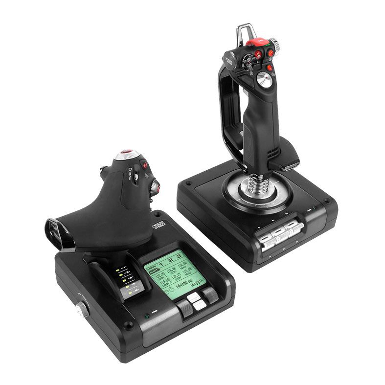Controlador de Simulacao com Manete e Acelerador Logitech X52 Professional H.O.T.A.S., USB, 945-000022