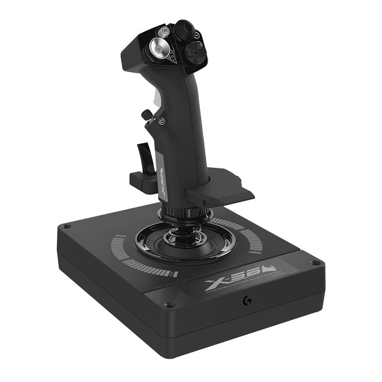 Controle de Simulacao Com Manete e Stick Logitech X56 Hotas RGB, 945-000058