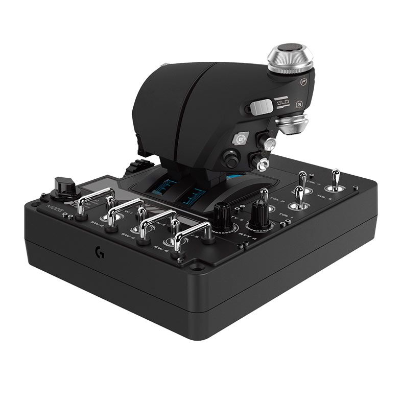 Controle de Simulacao Com Manete e Stick Logitech X56 Hotas RGB, 945-000058