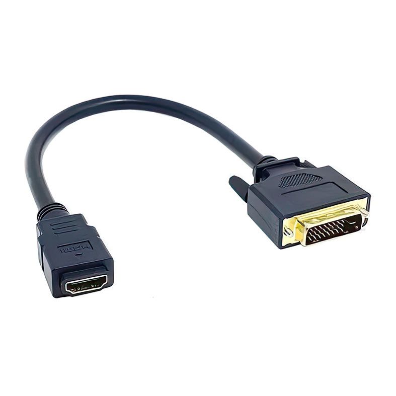 Adaptador DVI Para HDMi MD9, Preto, 9708