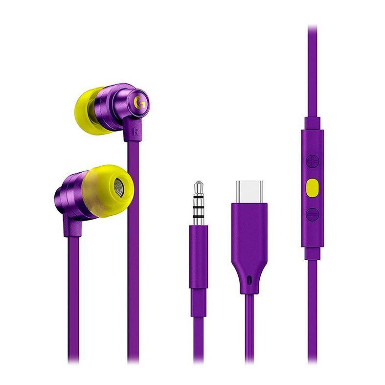 Fone de Ouvido Intra-Auricular Logitech G333, Roxo, 981-000935