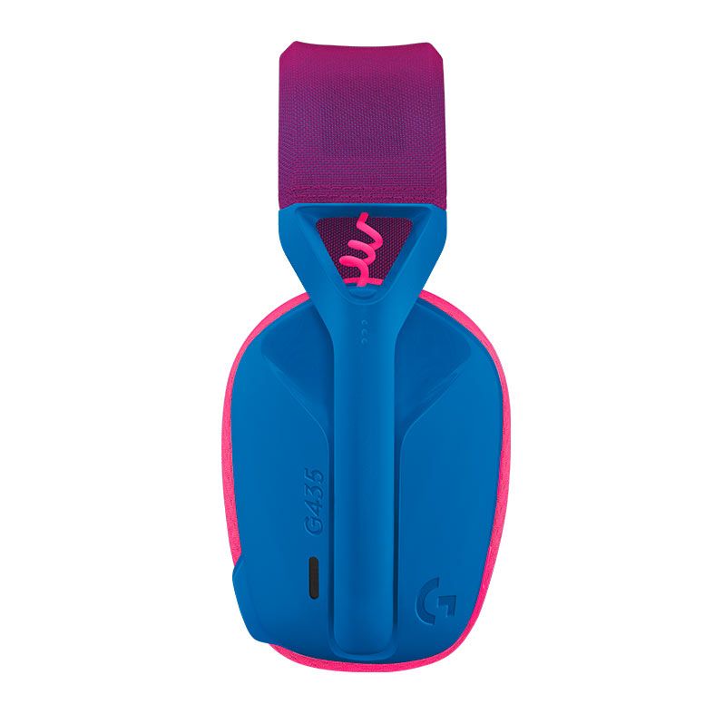Headset Gamer Logitech G435, Wireless, Drivers 40mm, Azul, 981-001061