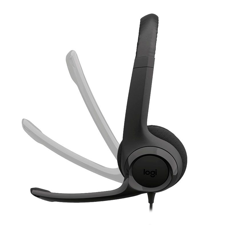 Headset Logitech H390, Drivers 30mm, USB, Preto, 981-001575
