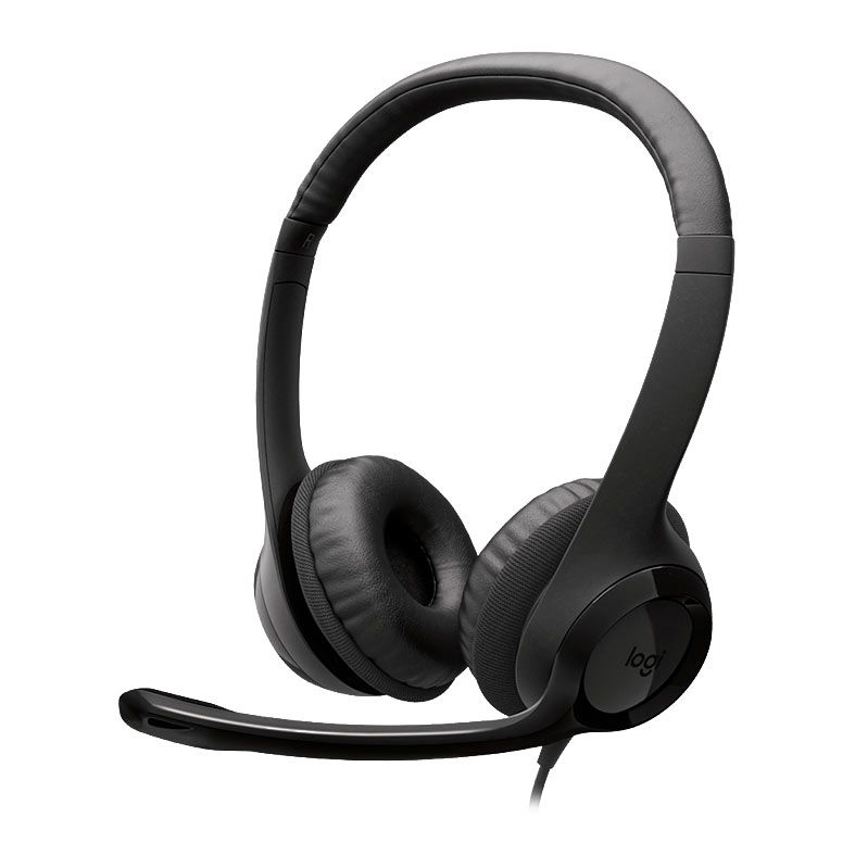 Headset Logitech H390, Drivers 30mm, USB, Preto, 981-001575