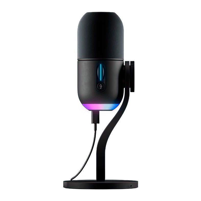 Microfone Dinamico Logitech Yeti GX, RGB, USB, Preto, 988-000568