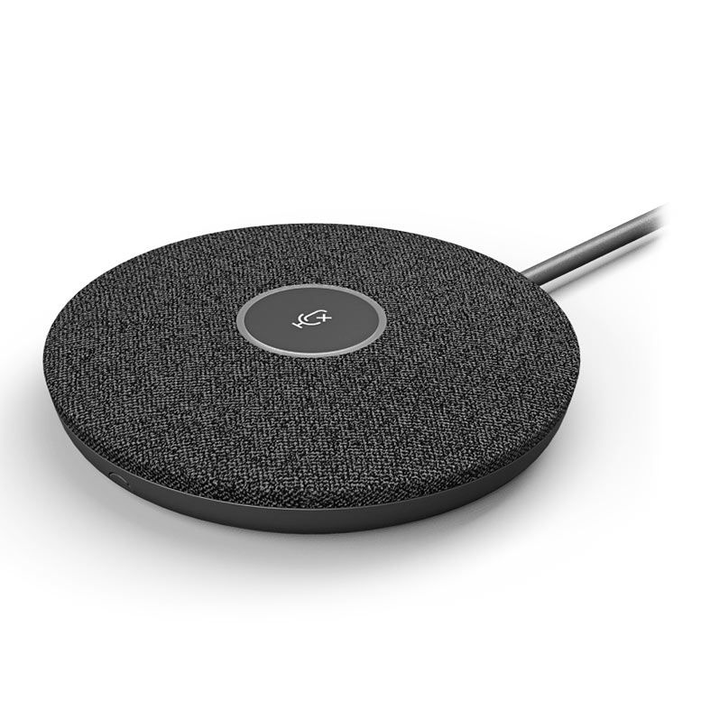 Microfone Logitech Rally Mic Pod, Cabo 12 pinos, Grafite, 989-000430