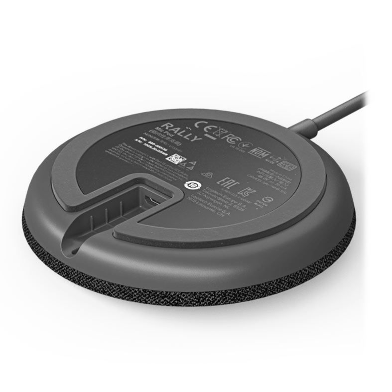 Microfone Logitech Rally Mic Pod, Cabo 12 pinos, Grafite, 989-000430