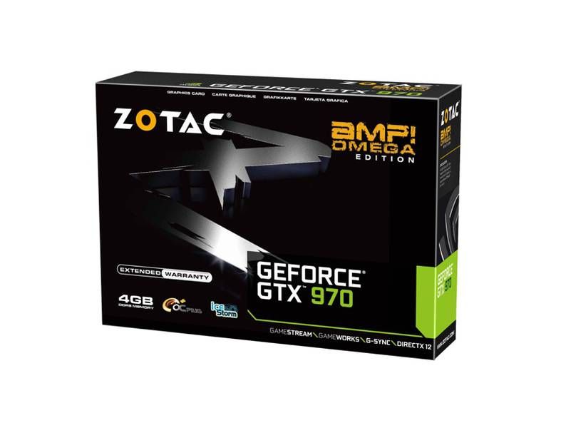 Placa de Vídeo Zotac Geforce GTX 970 AMP! Omega Core Edition 4GB GDDR5 256Bit, ZT-90102-10P - BOX 