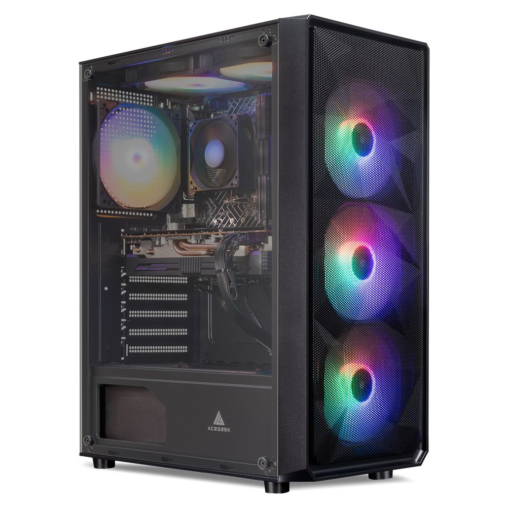PC Gamer Pichau Juno III, Intel I5-12400F, GeForce RTX 4060 8GB, 16GB DDR4, SSD M.2 480GB