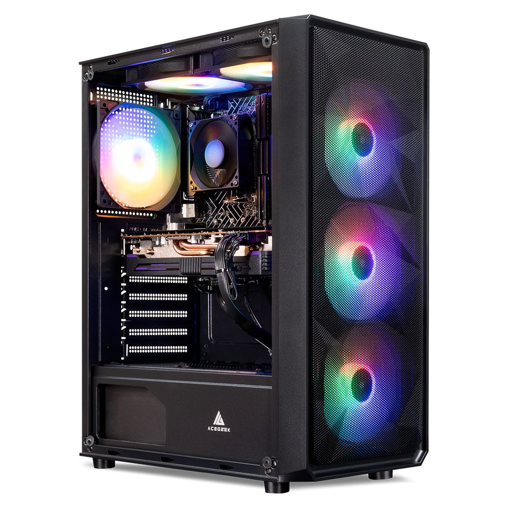PC Gamer Pichau Juno III, Intel I5-12400F, GeForce RTX 4060 8GB, 16GB DDR4, SSD M.2 480GB