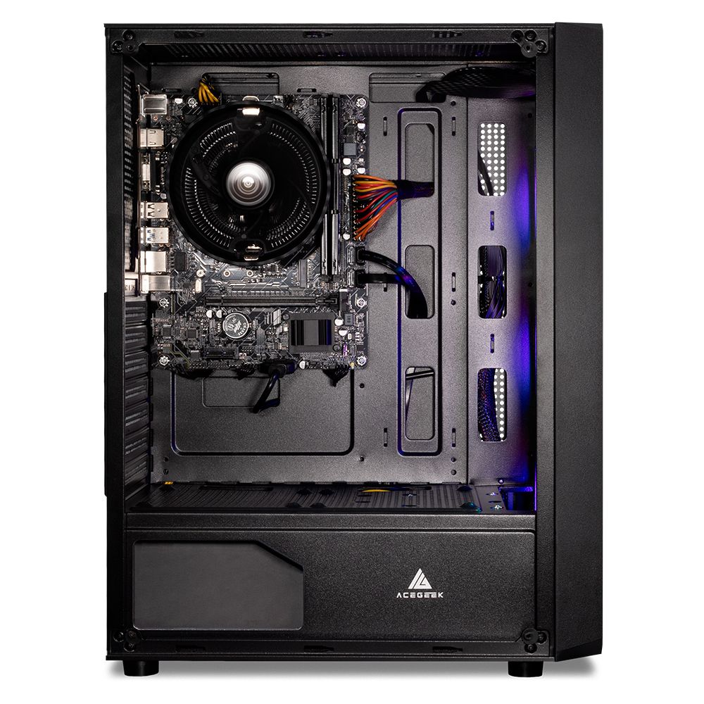PC Gamer Completo Mancer Kvasir III, AMD Ryzen 7 5700G, 16GB DDR4, SSD M.2 480GB + Monitor + Kit Periféricos 