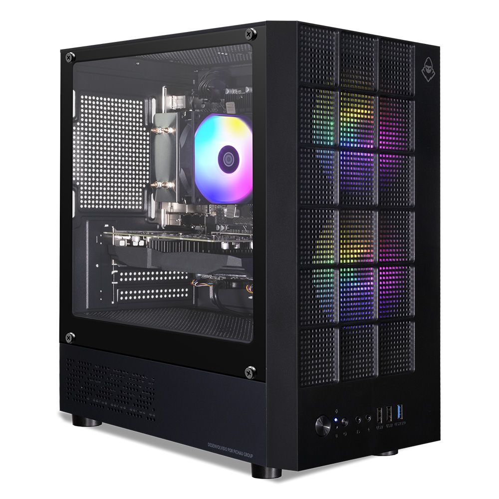 PC Gamer Pichau Sêmele X, Intel i3-12100F, GeForce RTX 5060 8GB