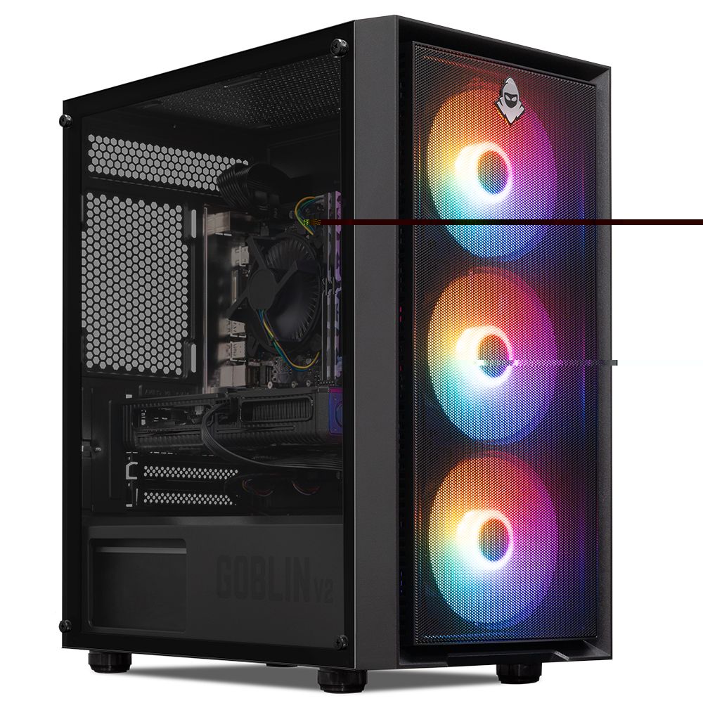 PC Gamer Completo Mancer Assur XVII, Intel Core i5, Radeon RX 590 8GB, 16GB DDR3, SSD 1TB + Monitor + Kit Periféricos