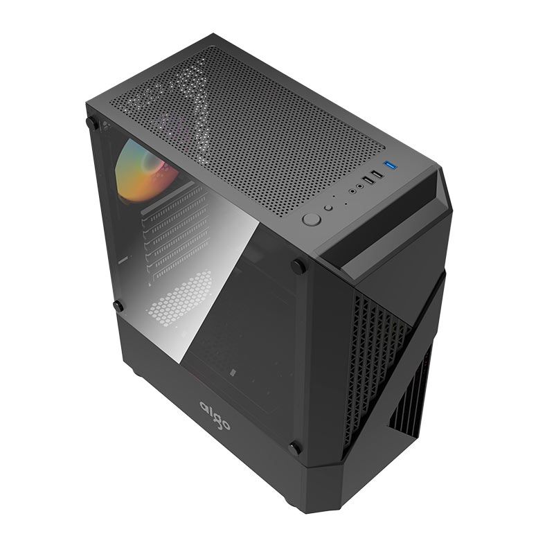 Gabinete Gamer Aigo A01, Lateral de Vidro, Preto, A01-BK