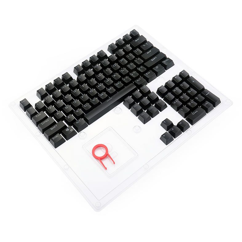 Conjunto de Teclas Redragon A111, PBT Double Shot, Preto, A111-BLACK
