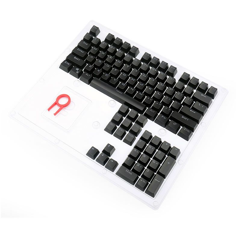 Conjunto de Teclas Redragon A111, PBT Double Shot, Preto, A111-BLACK