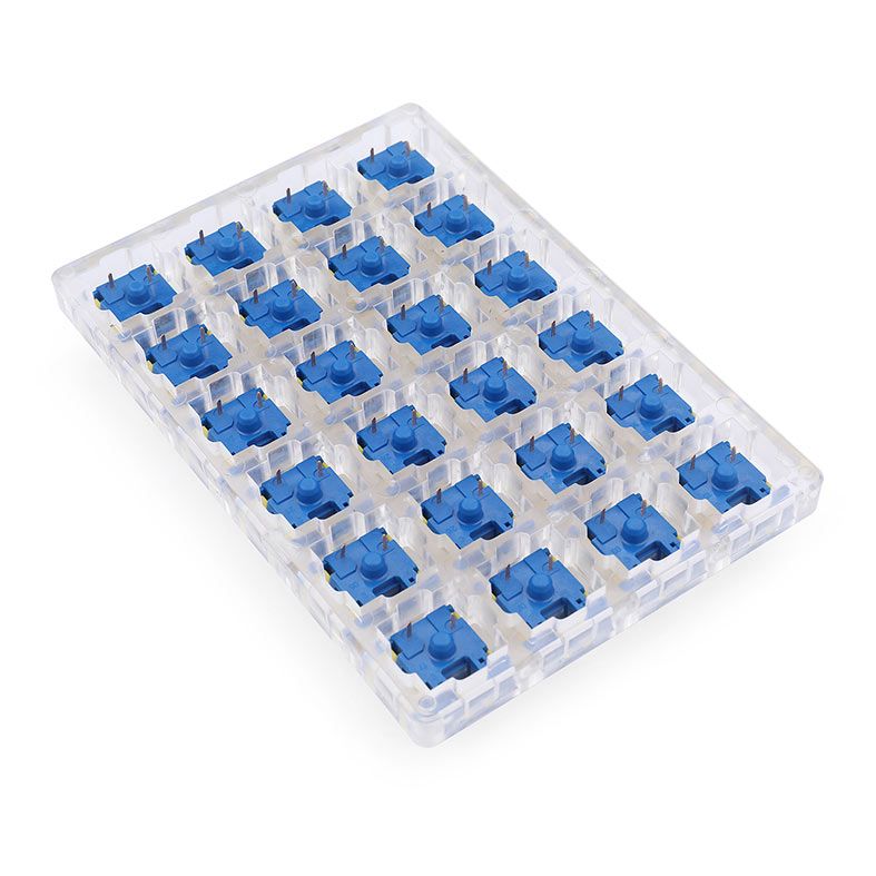 Switch Para Teclado Redragon Mecanico Tactile Bullet B, 24 Pecas, Amarelo e Branco, A113B