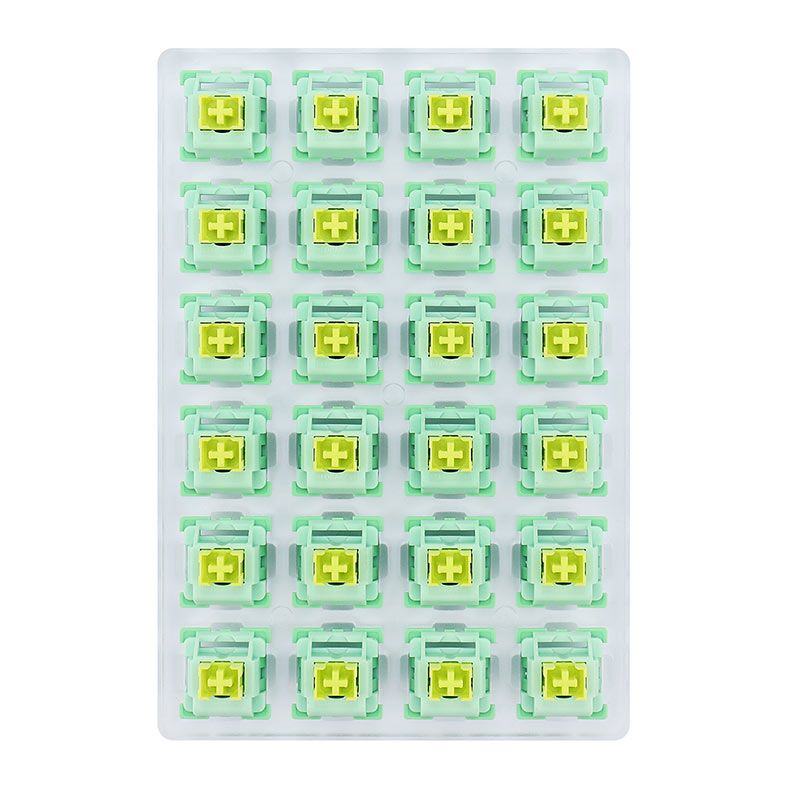 Switch Para Teclado Redragon Mecanico Tactile Bullet QT, 24 Pecas, Verde, A113QT