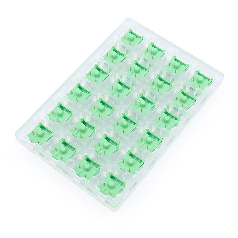Switch Para Teclado Redragon Mecanico Tactile Bullet QT, 24 Pecas, Verde, A113QT